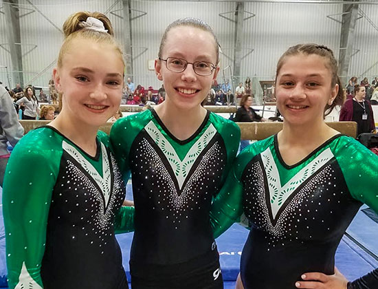 Gymnastics Girls Competitive Sports Slide