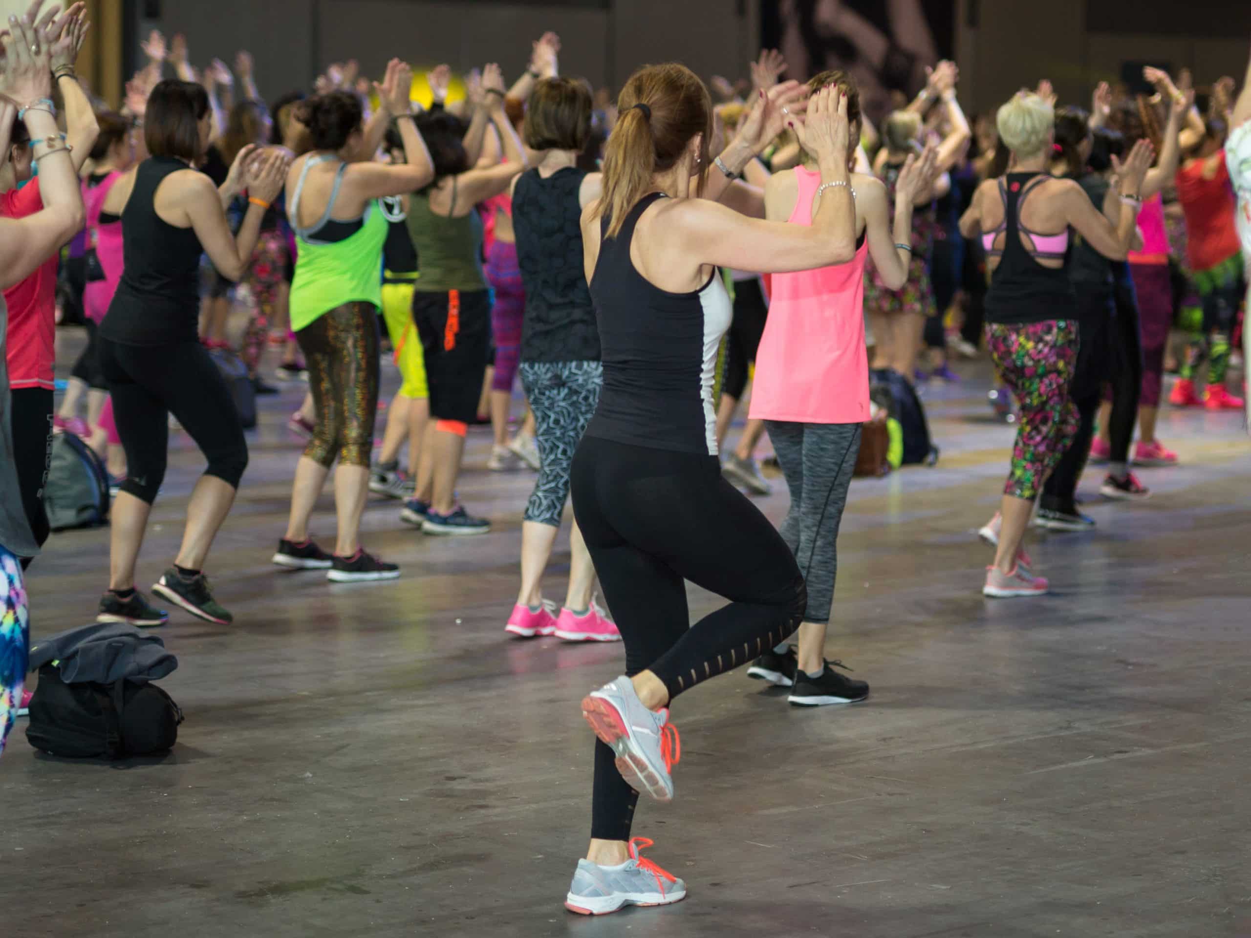 Zumba Toning class participants at The Granite YMCA